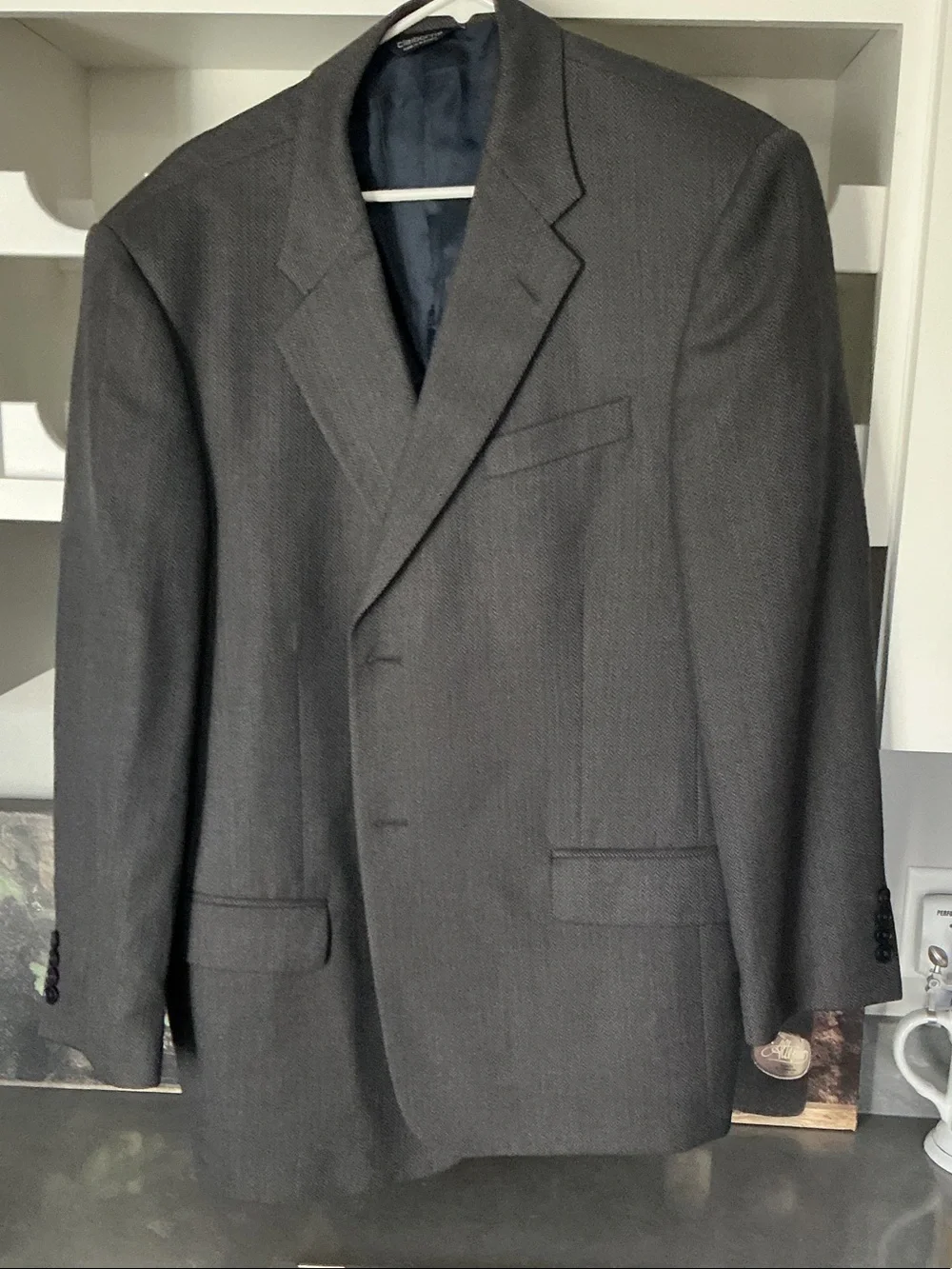 Liz Claiborne Men's Charcoal Gray Single-Breasted Sport Coat